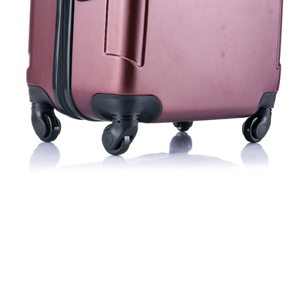 InUSA Pilot 3-Piece Hardside Luggage Sets with Spinner Wheels, Handle, Trolley, (20"/24"/28"), Blue