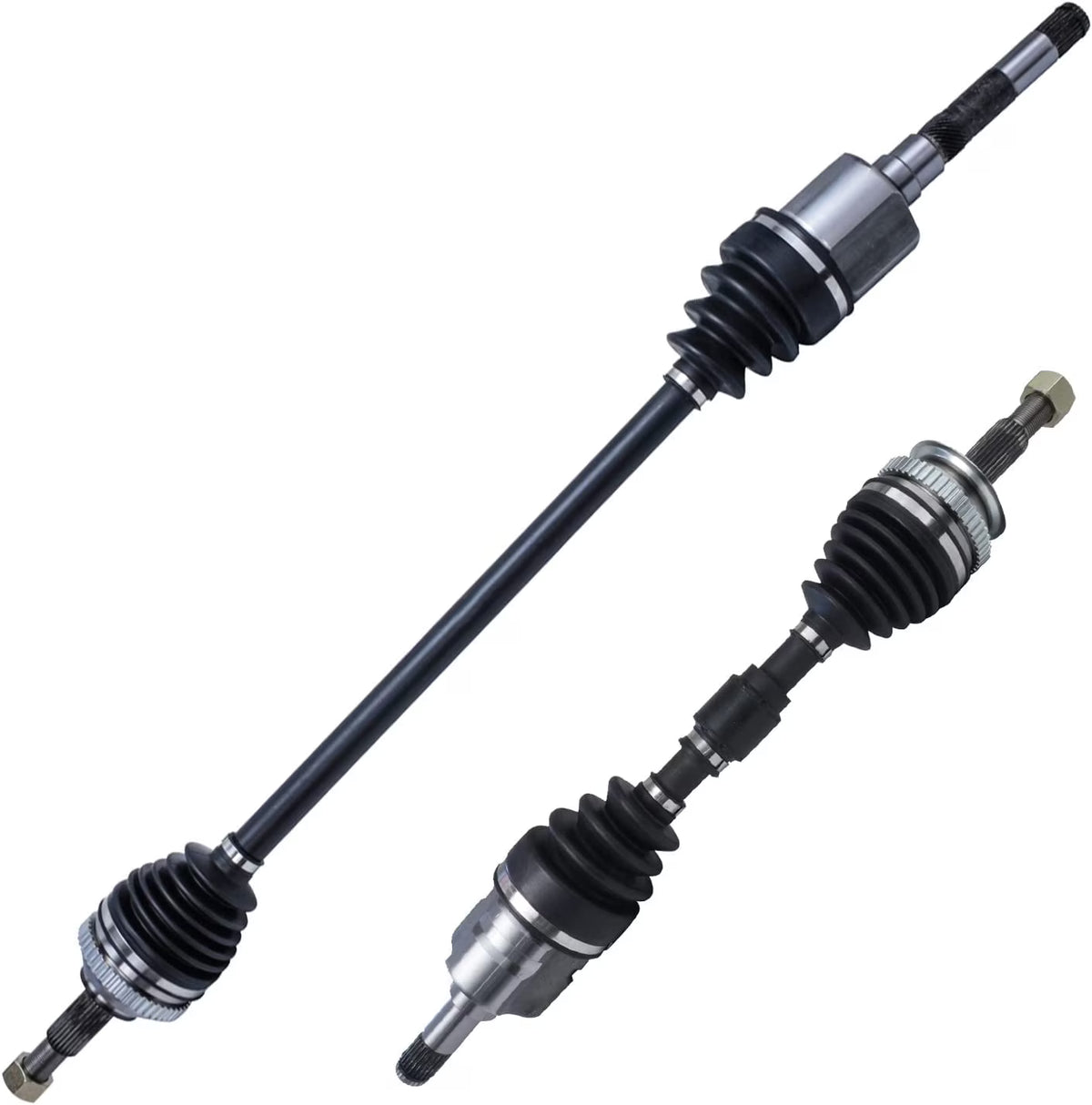 Detroit Axle - Front 2pc CV Axles for Chrysler Town & Country Dodge Grand Caravan Plymouth Voyager, CV Axle Shafts Assembly Replacement