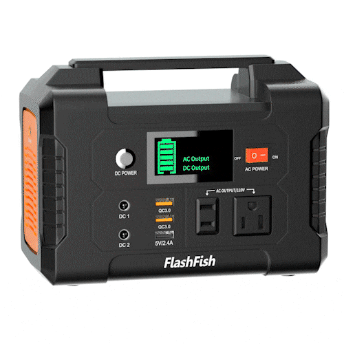 Flashfish 200W Portable Power Station, 40800mAh Solar Generator, Portable Generator for Camping Travel Emergency