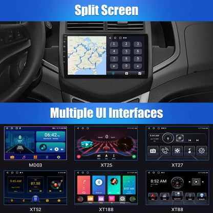 Awesafe 32G 9 inch Touch Screen Car Radio Stereo for Chevrolet Aveo Sonic 2011-2015 with Apple Carplay Android Auto HD WIFI GPS FM Bluetooth