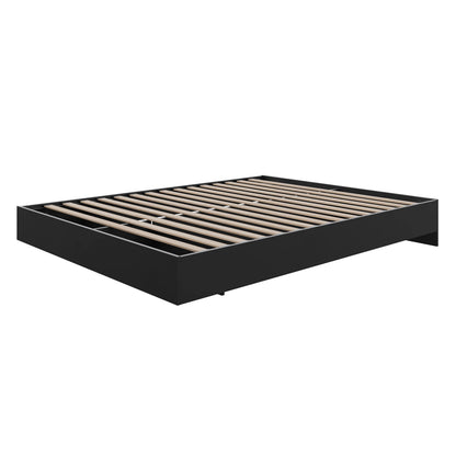 Nexera Full Size Platform Wood Bed Frame, Walnut