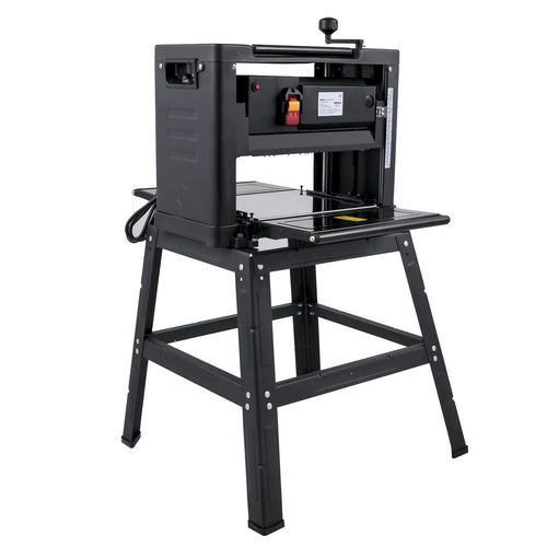 VEVORbrand 12.5" Thickness with detachable stand, Foldable Wood Planer 1500W Thickness Woodworking 315"/min Feed Rate Double Cutter Benchtop Thickness Planer with Dust Exhaust Interface Stand