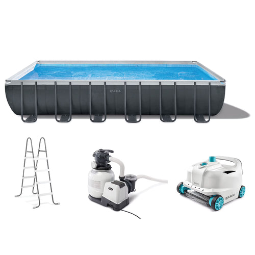 INTEX Ultra XTR 24�� x 12�� x 52�� Rectangular Above Ground Pool Set w/ Filter Pump