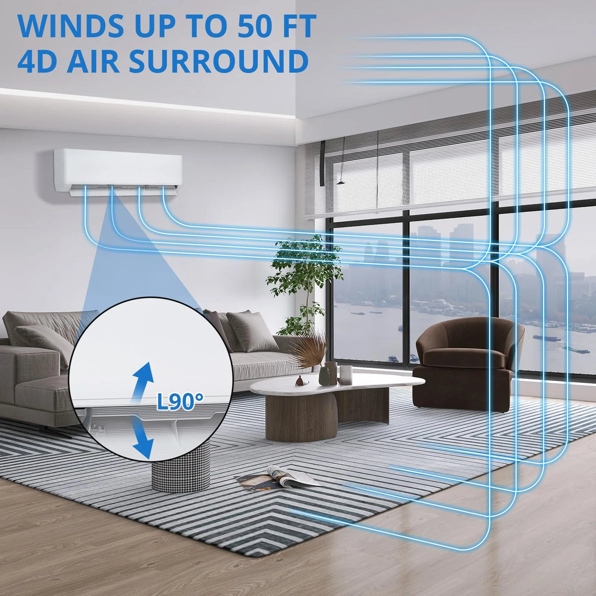 18000 BTU Mini Split Air Conditioner, 24 SEER2 230V Energy Star Inverter, Ductless Split AC Heating System Cools Up to 1250 Sq. Ft, Work with Alexa, Remote, 24H Timer, Low Noise