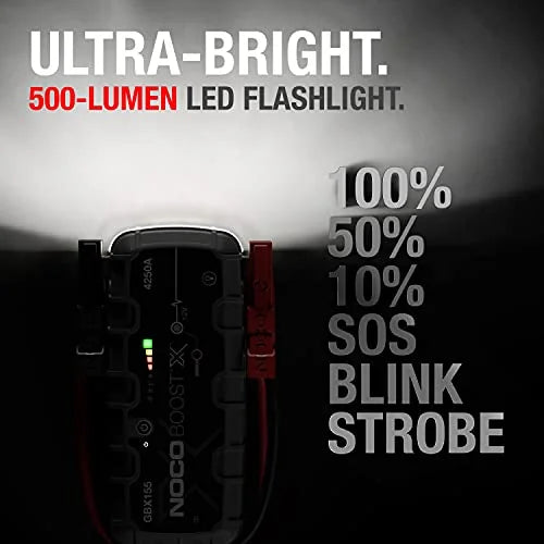 NOCO Boost X GBX155: 4250A 12V UltraSafe Portable Lithium Jump Starter