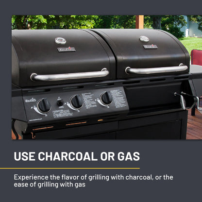 Charbroil Deluxe Charcoal & Gas Combo Grill