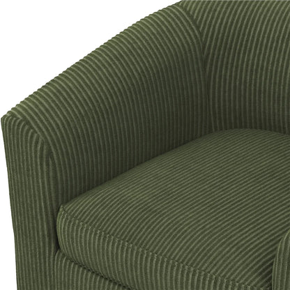 Renwick Faux Leather Barrel Accent Chair for Living Room, Set of 2, Black