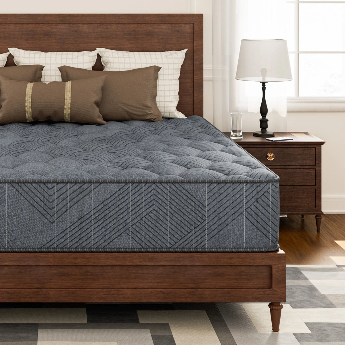 Babo Care Queen Hybrid Mattress, 12 inch Cooling-Gel Memory Foam and Individually Pocket Innerspring Mattress, CertiPUR-US Certified,Queen Size Mattress