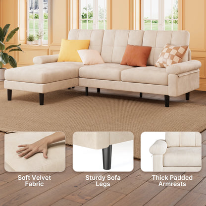 Lofka Sofa Couch with Large Storage Pockets and Soft Seats,Modern Loveseat Sofa for Apartment, Office, Bedroom,Deep Gray