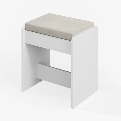 Vanity Desk, Lofka Makeup Vanity with Mirror and Lights, Large Vanity Table Set, White