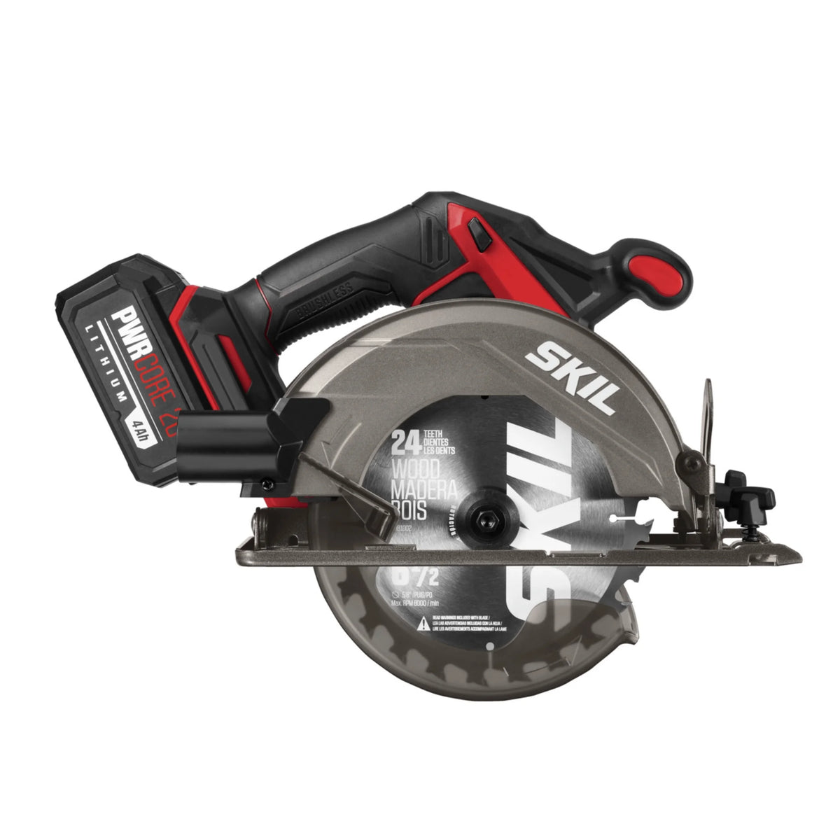 SKIL PWR CORE 20? Brushless 20-Volt 6-1/2'' Circular saw Kit with with 4.0 Ah Lithium Battery and PWR JUMP? Charger