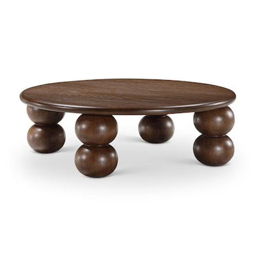 Meridian Furniture Kelvin Brown Wood And Oak Veneer Coffee Table