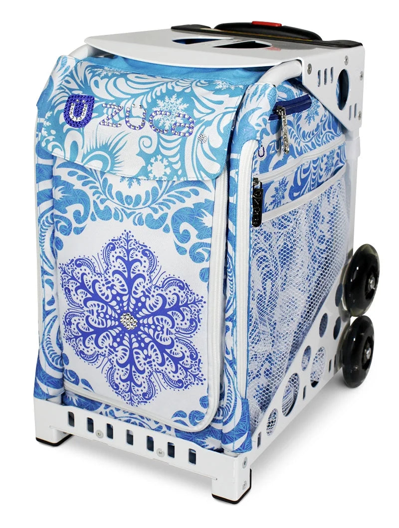 Zuca 18" Sport Bag - Ice Garden (Limited Edition) with Flashing Wheels (Black Frame)