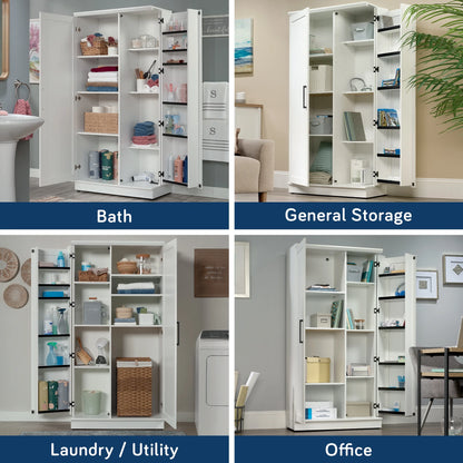 Sauder Homeplus Storage Cabinet, Sienna Oak Finish