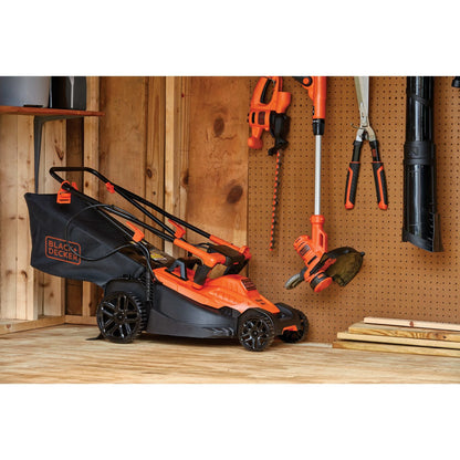 BLACK+DECKER 15�� Corded Electric Push Walk-Behind Mower, Comfort Grip Handle