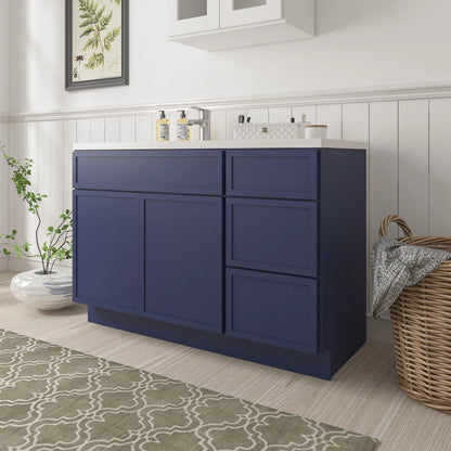 45 in. W x 21 in. D x 32.5 in. H Bath Vanity Cabinet without Top in Gray