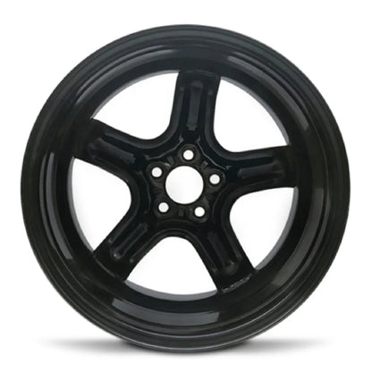Wheel Rim for 2007-2010 Saturn Aura 17 in Black Steel Rim Direct Fit