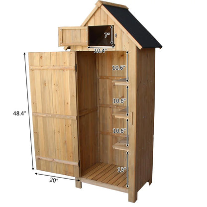 Winado 70" Wooden  lockers with Firwood Single Door Durable