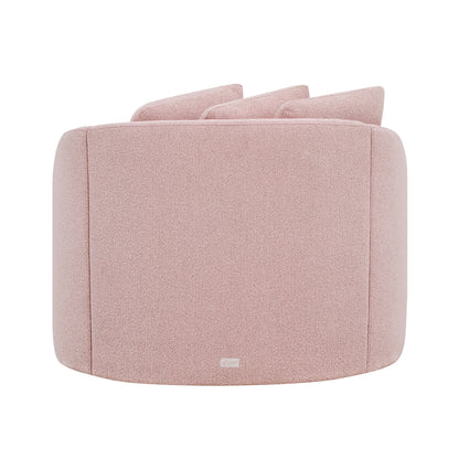 Beautiful Drew Accent Chair by Drew Barrymore, Cream Boucle