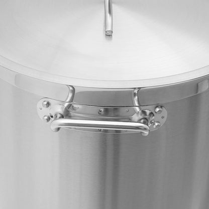 33/52 Quart Stock Pot Stainless Steel Large Kitchen Soup Big Cooking Restaurant for Hotels, Restaurants, Homes