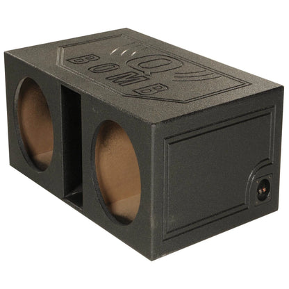 QPower QBOMB12VL 12 Inch Dual Vented Ported Car Subwoofer Sub Box Enclosure