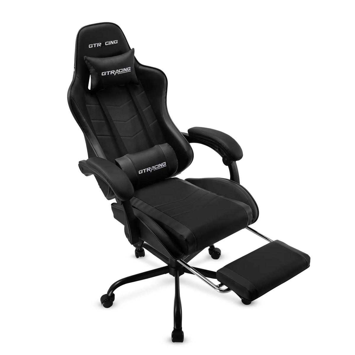 GTRACING GTWD-200 Ergonomic Gaming Chair with Adjustable Pillows and Footrest , White