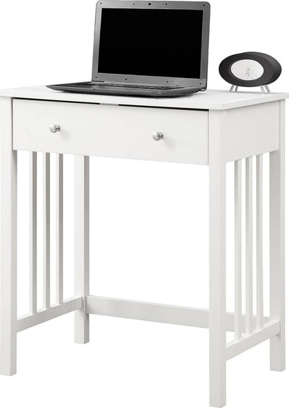 Convenience Concepts Designs2Go 30 inches Tall Mission Desk with Keyboard Drawer. White. All Ages