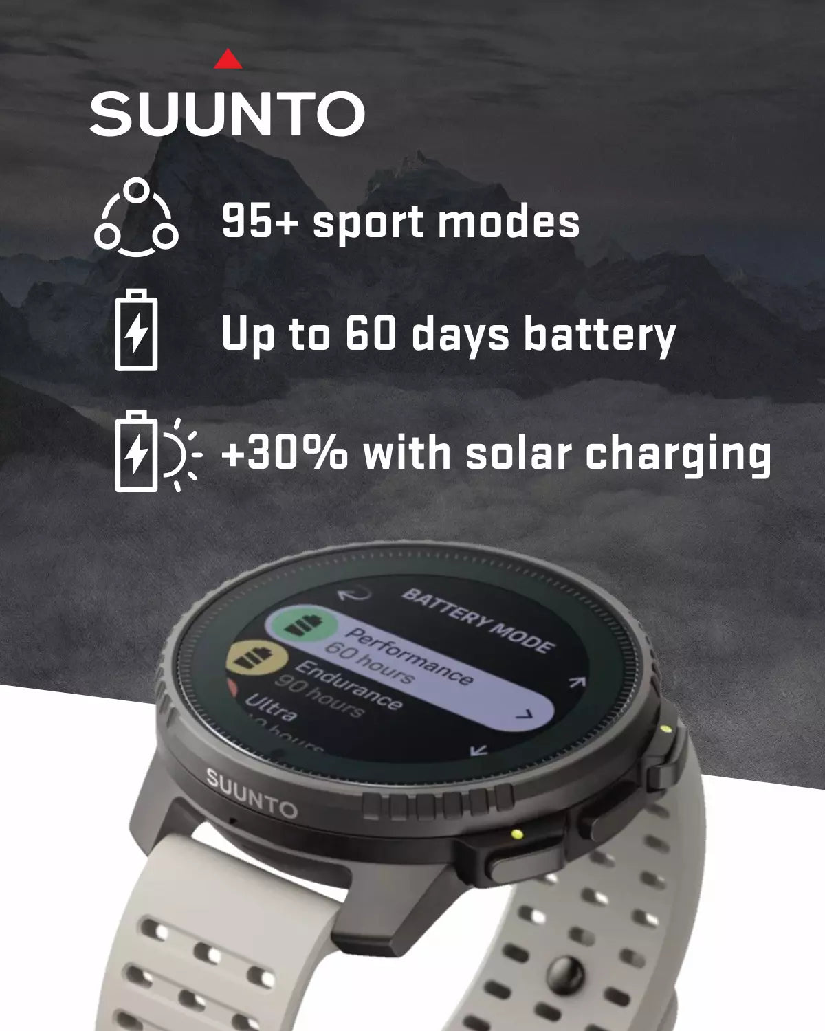 Suunto Vertical Watch, All Black, One Size