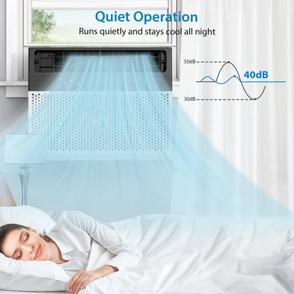 Soonbuy 6000 BTU 269 Sq Ft Over the Sill Air Conditioner, White