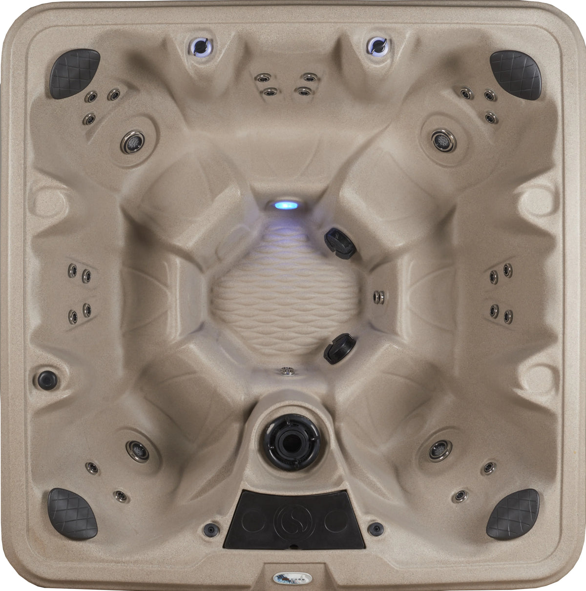 Aqualife by Strong Spas Palm Beach 6 Person 69-Port Non-Lounger Spa, 30 Jets, Cobblestone