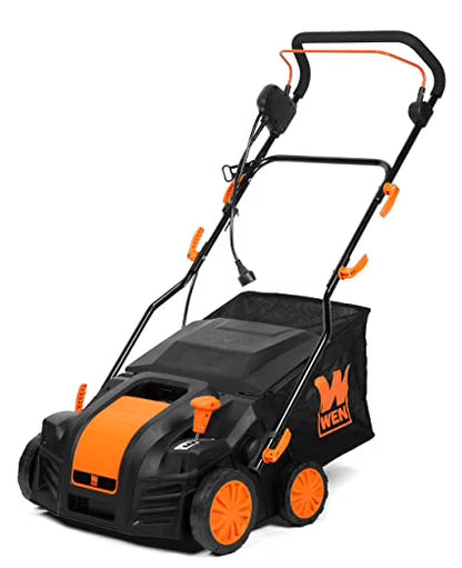WEN 2 in 1 16�� 15 amp Corded Electric Self Propelled Walk-Behind Dethatcher and Scarifier