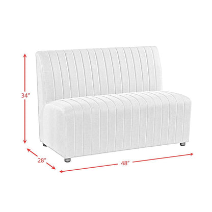 Picket House Furnishings Rizzo Dining Bench in Beige Linen