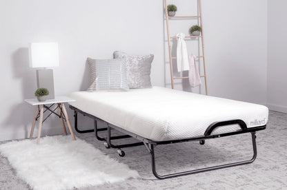 Milliard Twin Steel Folding Bed with Luxurious Memory Foam
