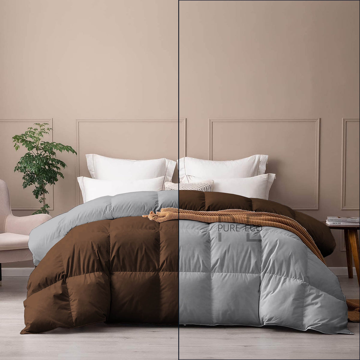 Ayanshi Hotel Bedding Comforter Twin Size, Duvet Insert, Quilted Comforter with Corner Tabs, All Season Lightweight Quilt, Down Alternative Hotel Comforter Twin Size 68X90 Baby Pink