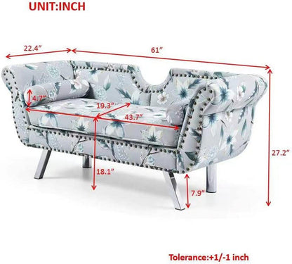 Sumdeal 43.5" Storage Ottoman Bench with 250lb Seating, Linen Upholstered Wood Legs Safety Hinge Flip Top Oval Foot Rest Long Stool for Sofa Couch Bedroom End of Bed Living Room Entryway, White