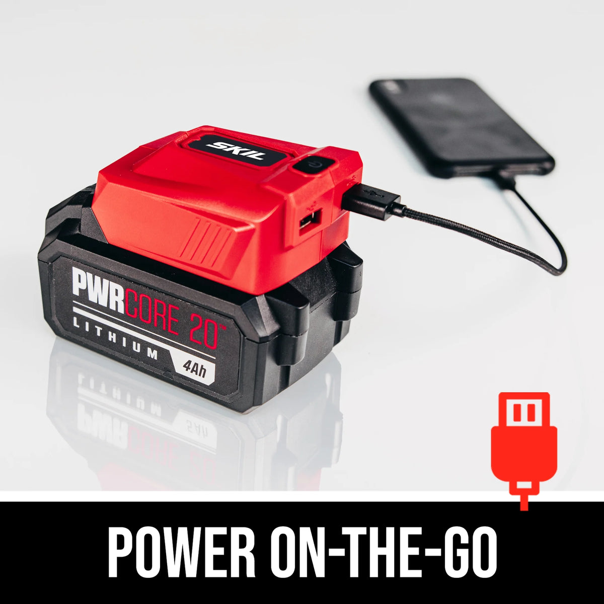 SKIL PWR CORE 20? Brushless 20-Volt 6-1/2'' Circular saw Kit with with 4.0 Ah Lithium Battery and PWR JUMP? Charger