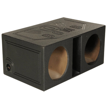 QPower QBOMB12VL 12 Inch Dual Vented Ported Car Subwoofer Sub Box Enclosure