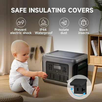 ALLPOWERS R2500 Portable Solar Generator Kit, 600W Monocrystalline Foldable Solar Panel with 2500Watt 2016Wh LiFePO4 Power Station, for Camping, Home Backup, RV, Power Outage, [Shipping Separately]