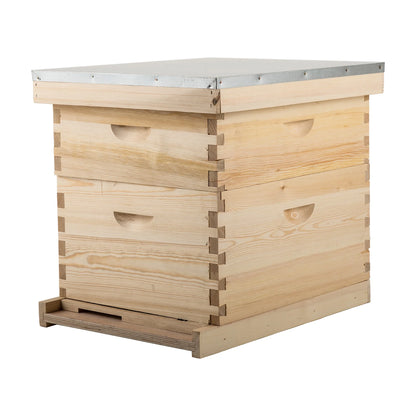 Preenex Langstroth Beehive Kit with Metal Roof, Wooden, Multi-color