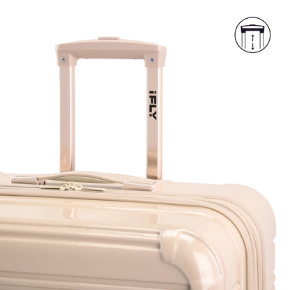 iFLY Hardside Fibertech 3.0 2 Piece Set, 20" Carry-on and 28" Checked Luggage, Gadget Gray