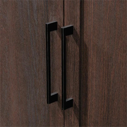 Pemberly Row Contemporary Engineered Wood Pantry in White Finish