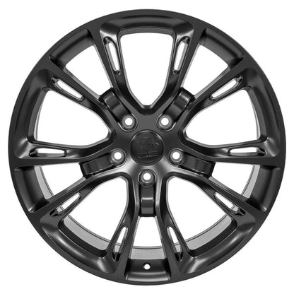 20 inch Rim fits 1999-2018 Jeep Grand Cherokee Style 20x8.5 Satin Black Direct Fit