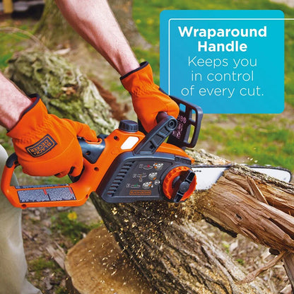 BLACK+DECKER 20V MAX* Cordless Chainsaw, 10-Inch (Tool Only), (LCS1020B)