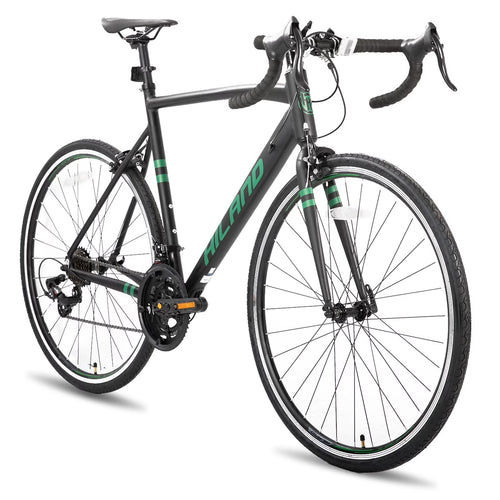 Hiland Aluminum Road Bike,Shimano 14 Speeds, 53/57cm Frame, Racing Bike for Men Mens Racing Bike