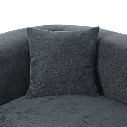 Harper & Bright Designs Modern Curved Floor Sofa Set, Modular Sectional Sponge Couch for Living Room, 2 PC Free Combination No Assembly Foam-Filled Sofa, Beige