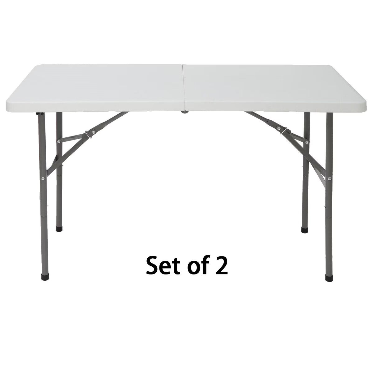 HXYHJ 3/4/6/8 FT Plastic Folding Tables - Ultra - Portable, Durable for Indoor & Outdoor Use - Ideal for Picnics, Camping, Parties and More-6 FT