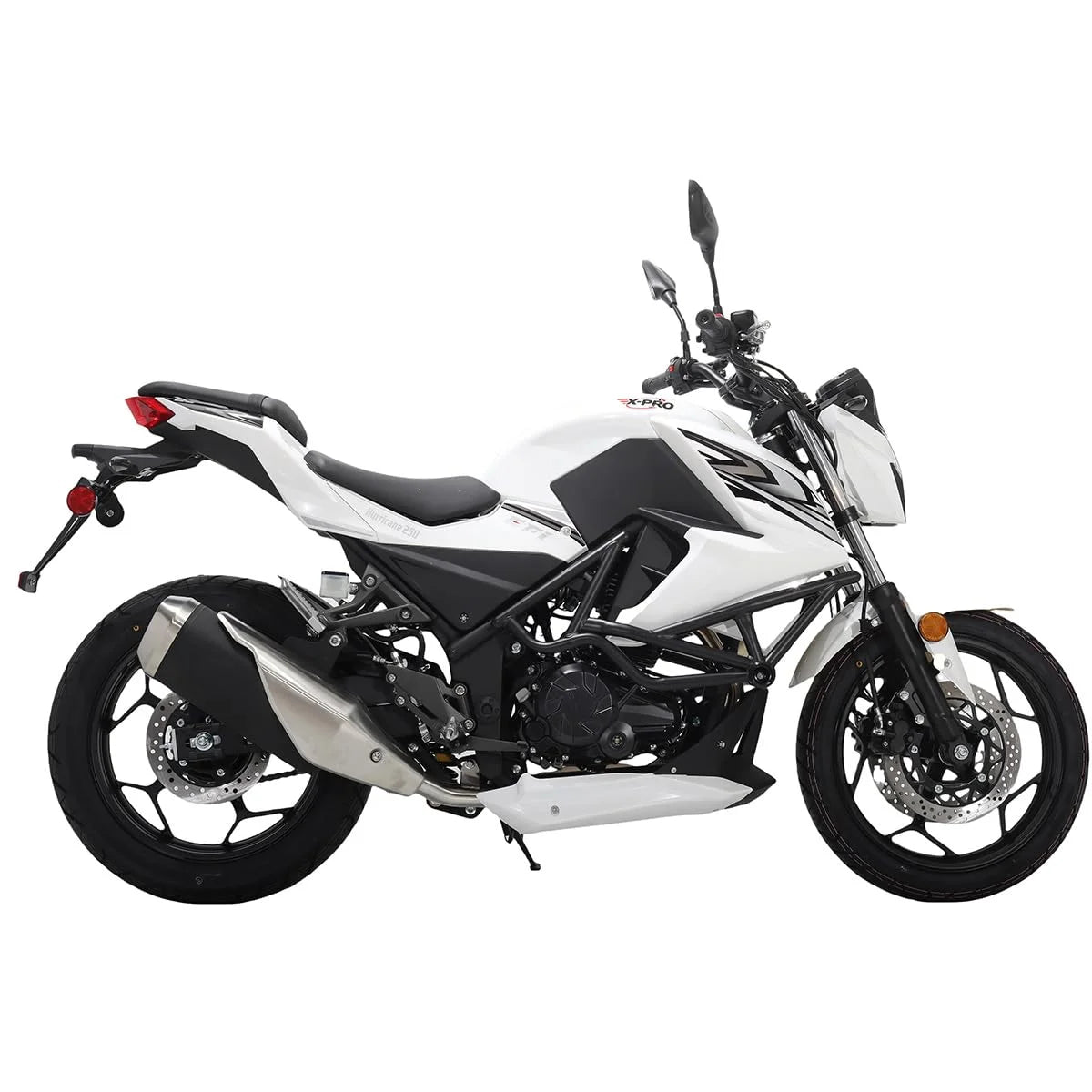 X-Pro Hurricane 250 Electronic Fuel Injection Gas Motorcycle with 6-Speed Manual Transmission, Electric Start! 17" Wheels! Assembled In Crate!