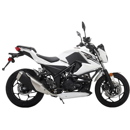 X-Pro Hurricane 250 Electronic Fuel Injection Gas Motorcycle with 6-Speed Manual Transmission, Electric Start! 17" Wheels! Assembled In Crate!