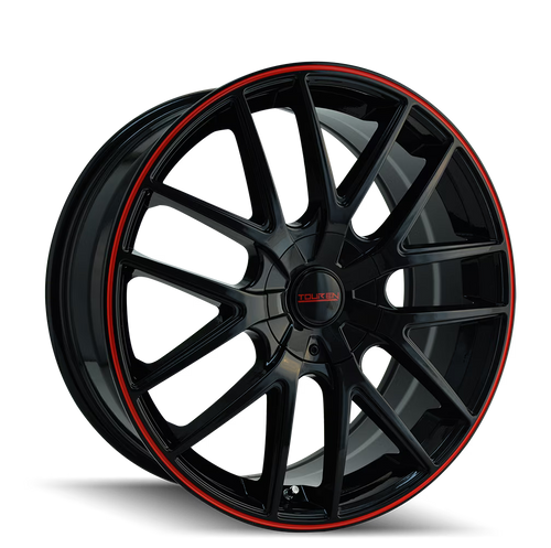 Touren Tr60-3260 16X7 4X100/4X114.3 42Et 67.1Cb Black/Red Ring
