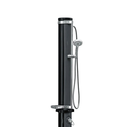 Bestway SolarFlow Outdoor Shower 2gal/8L: Oversized Shower Head and Stand, Easy Installation, & Adjustable Water Flow. Experience the ultimate convenience.